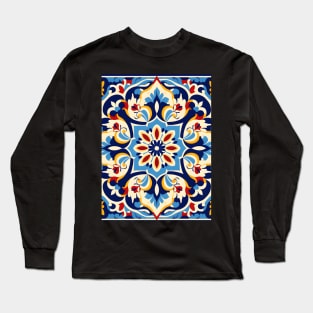 Ottoman Splendor Unveiled: Tiles, Ceramics, and Vibrant Artistry Long Sleeve T-Shirt